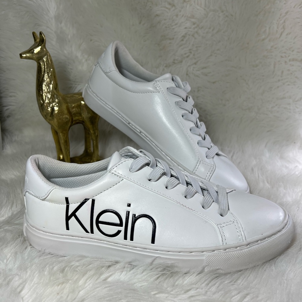 Calvin Klein Women’s Casual Sneaker Lace Up Logo Size 7.5 - Picture 2 of 10